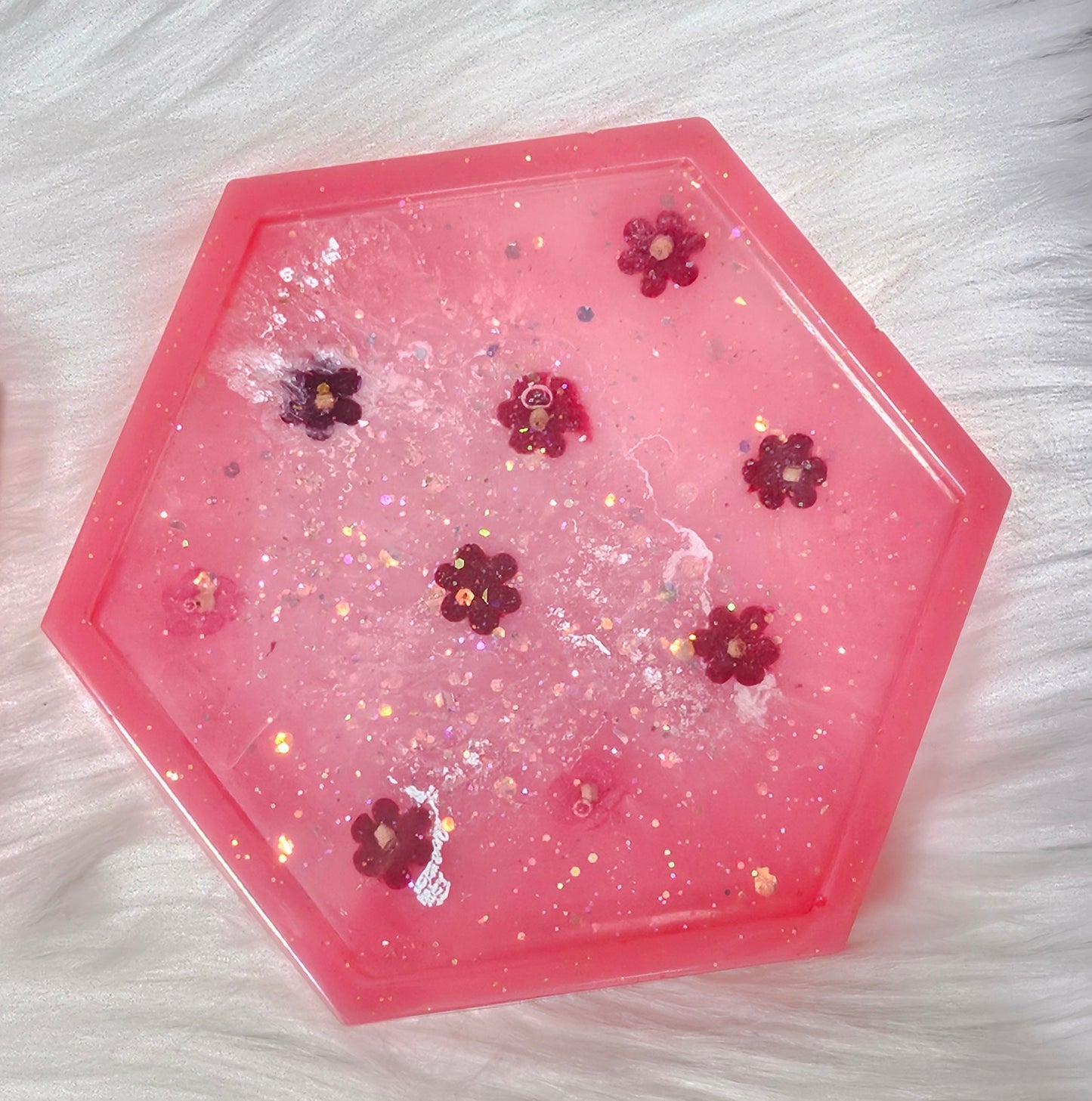 "Flowers" 4 Set Coasters
