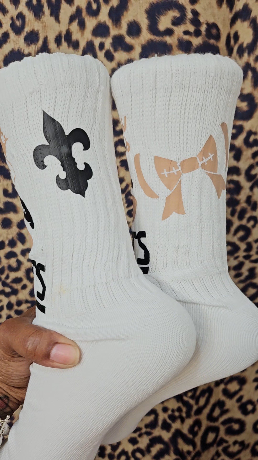 Saints "Who Dat" Socks